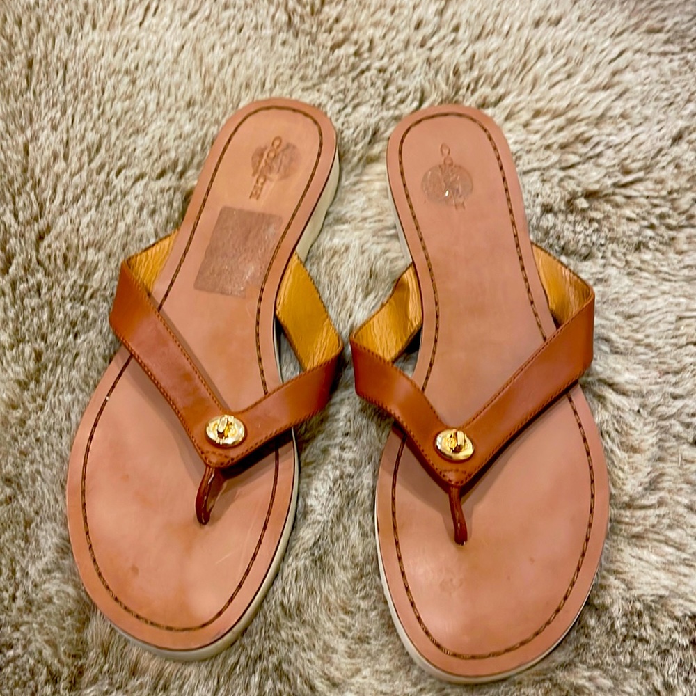 Coach flip flops. Size 10 EU40.Color brown.